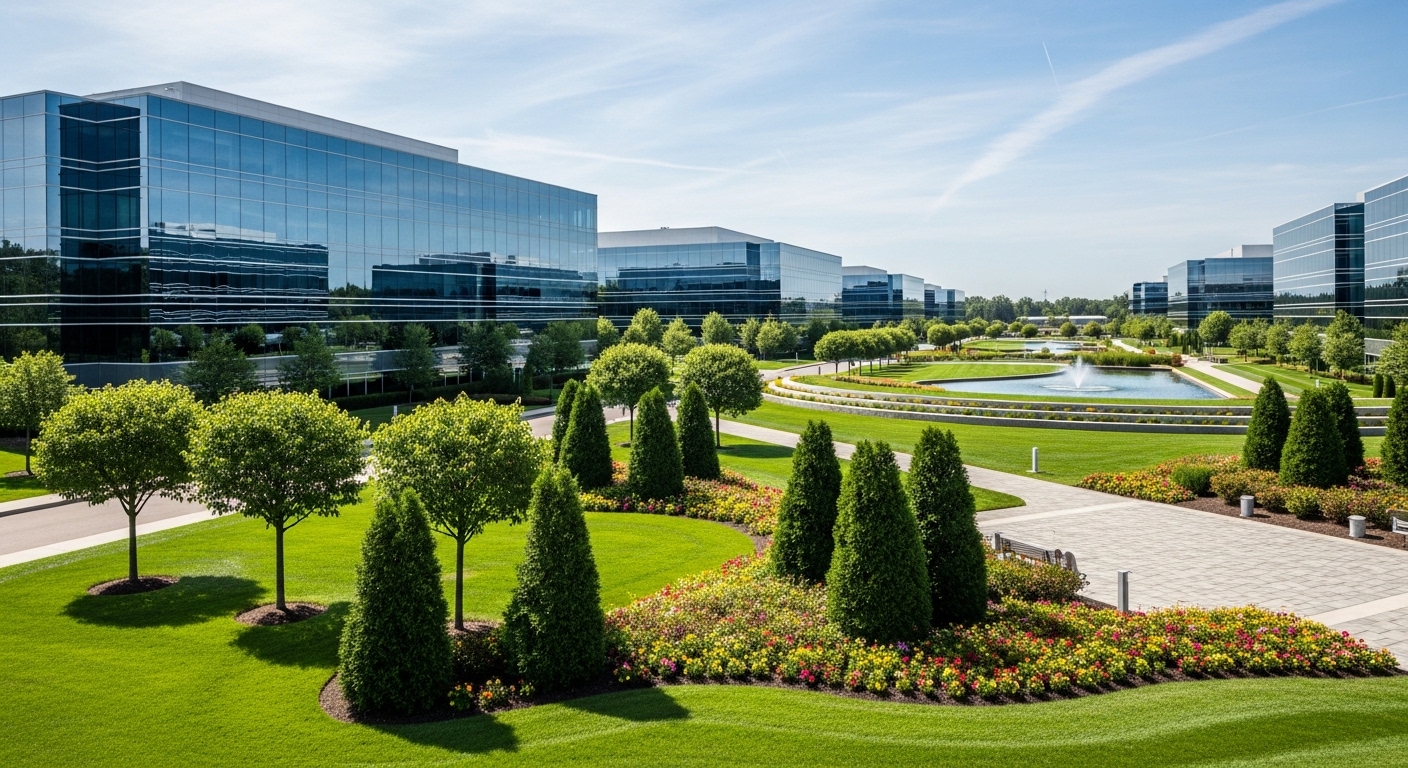 Campus corporativo verde